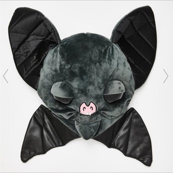 NWT PLUSH BLACK BAT BACKPACK - Picture 5 of 5